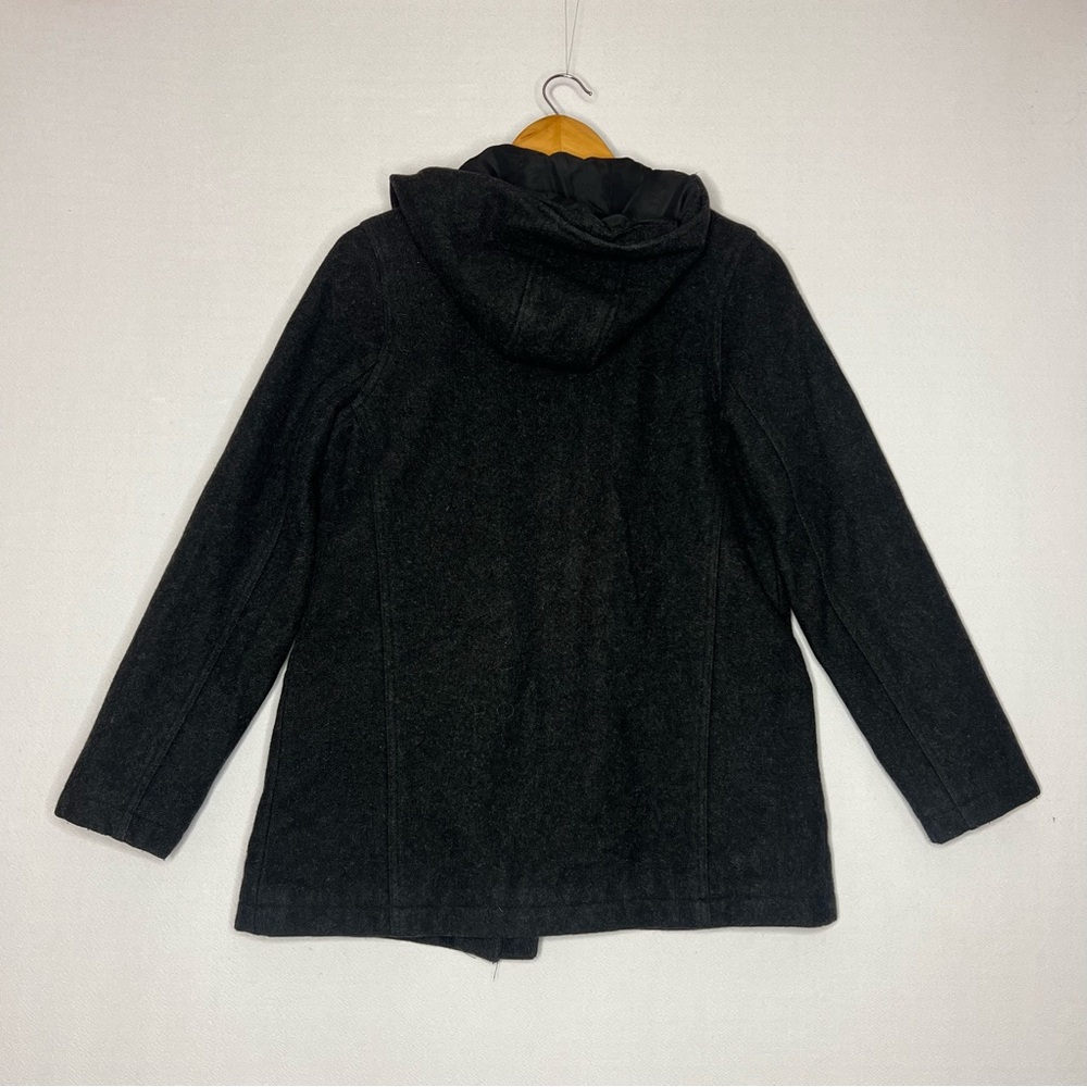 Old Navy Wool Full Zip Hooded Jacket Women’s Coat Size M - Picture 7 of 10